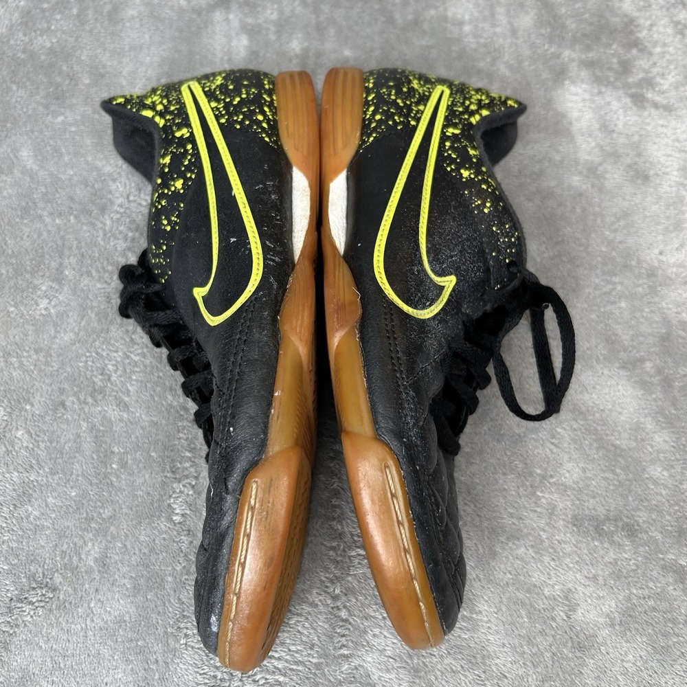 Nike Tiempo Rio II Indoor Soccer Shoes Men's Size US 8.5 Black Green 631523-007 - Picture 7 of 16